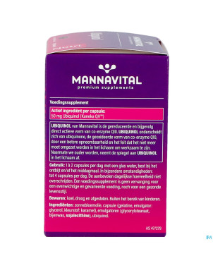 Mannavital ubiquinol    caps 60