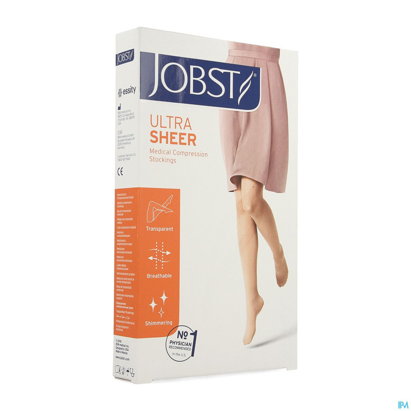 Jobst ultrasheer comf.c1 bas jarret natural    m