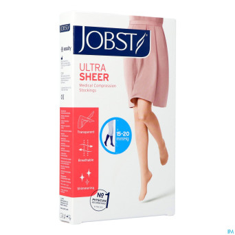 Jobst ultrasheer comf.c1 bas jarret natural    l