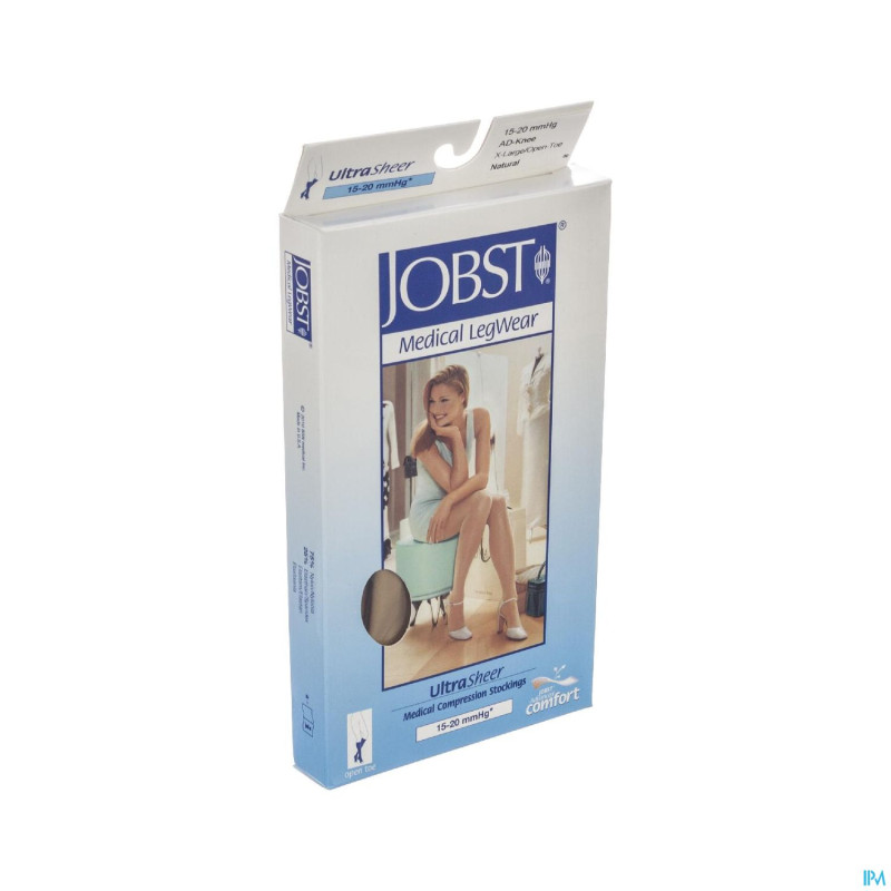 Jobst ultrasheer comf.c1 bas jarret natural    xl