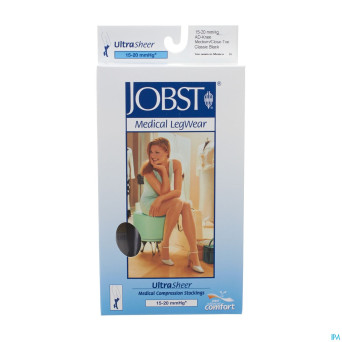 Jobst ultrasheer comf.c1 bas jarret cl.black    m