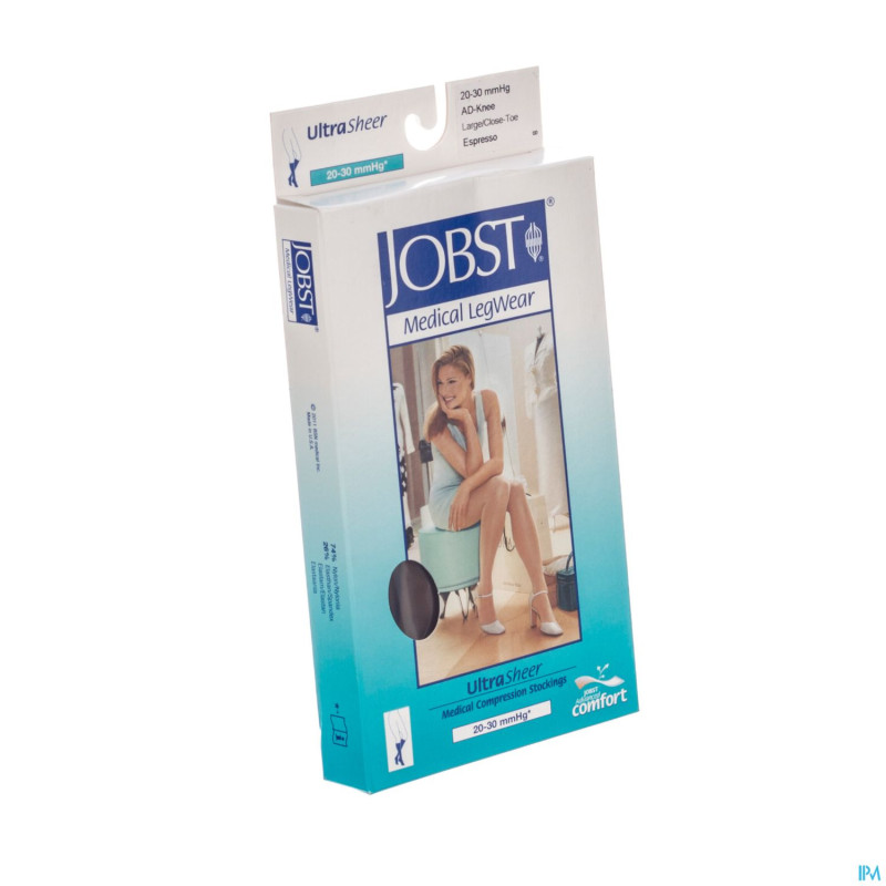 Jobst ultrasheer comf.c2 bas jarret espresso    l