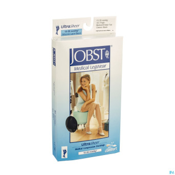 Jobst ultrasheer comf.c1 bas cuisse cl.black    m