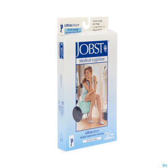 Jobst ultrasheer comf.c1 bas cuisse cl.black   xl