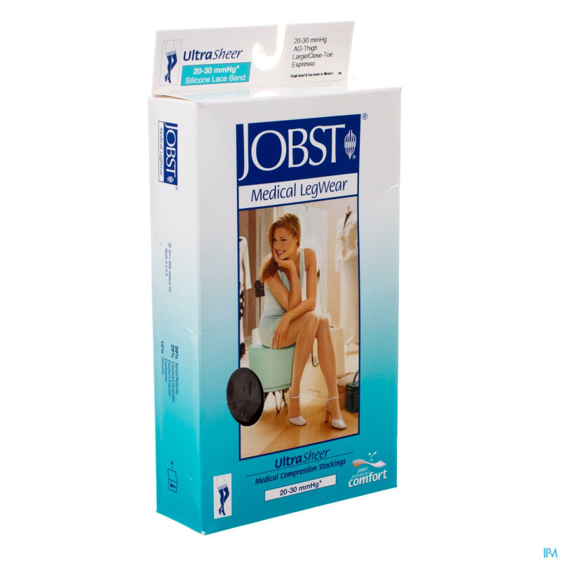 Jobst ultrasheer comf.c2 bas cuisse espresso    l