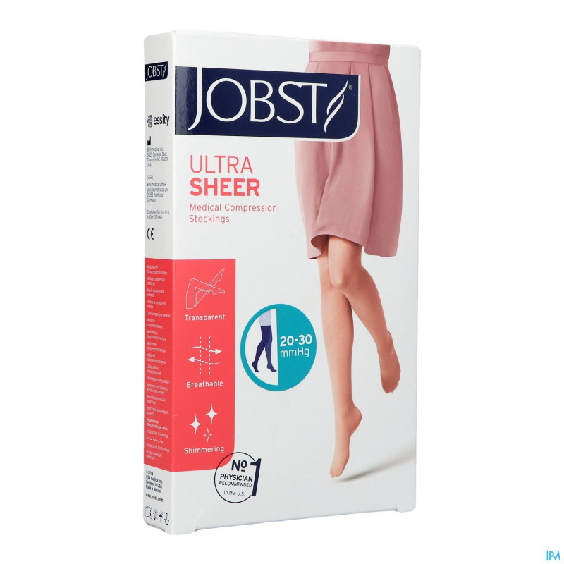 Jobst ultrasheer comf.c2 bas cuisse cl.black    s