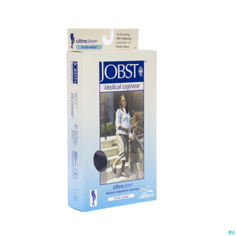 Jobst ultrasheer comf.c1 panty matern. cl.black  l