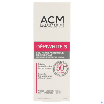 Depiwhite s soin a/tache ip50+ tube 50ml