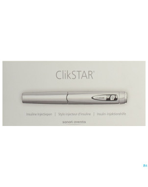 Clikstar gris stylo injecteur insuline