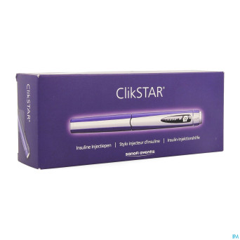 Clikstar bleu stylo injecteur insuline
