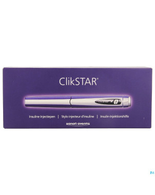 Clikstar bleu stylo injecteur insuline