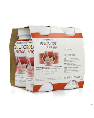 Resource energy drink fraise-framboise 4x200ml
