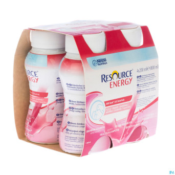Resource energy drink fraise-framboise 4x200ml