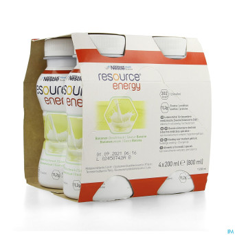Resource energy drink banane    4x200ml