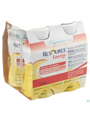Resource energy drink banane    4x200ml