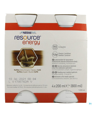 Resource energy drink cafe    4x200ml
