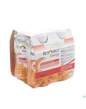 Resource energy drink abricot    4x200ml