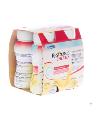 Resource energy drink vanille    4x200ml