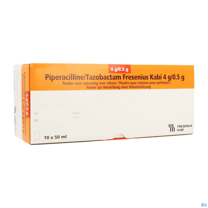 Piperacilline/tazobactam freseni 10x4g/500mg 50ml
