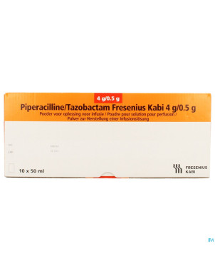 Piperacilline/tazobactam freseni 10x4g/500mg 50ml