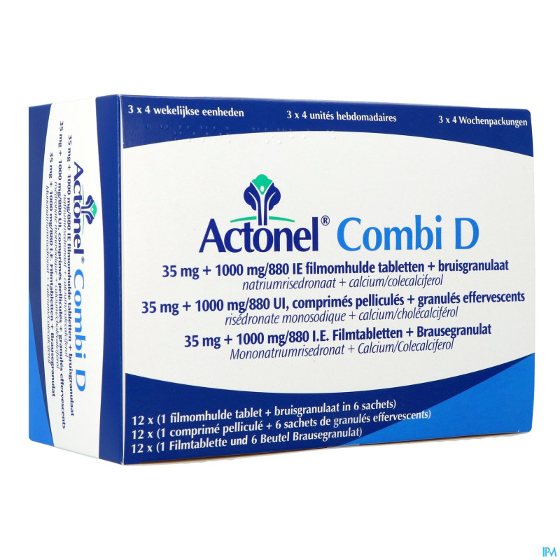 Actonel combi d comp 12 x 35mg + 72 sach eff 2,5