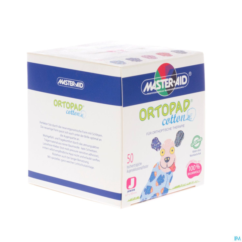 Ortopad cotton junior pans oculaire    50 70151