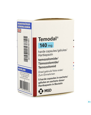 Temodal 140 mg caps  5 x 140 mg