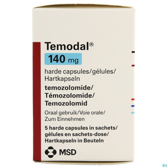 Temodal 140 mg caps  5 x 140 mg
