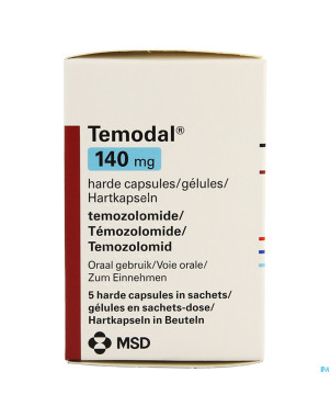 Temodal 140 mg caps  5 x 140 mg