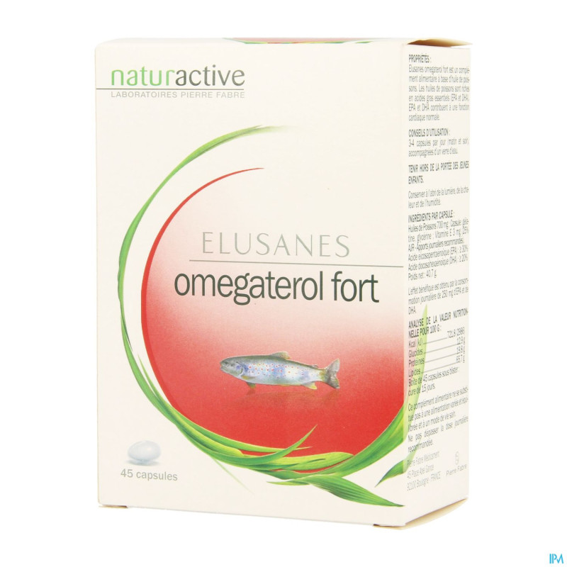 Elusanes omegaterol fort blister caps 45