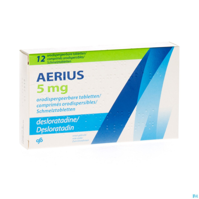 Aerius 5 mg comp orodispersibles 12 x 5 mg