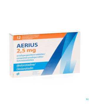 Aerius 2,5 mg comp orodispersibles 12 x 2,5 mg