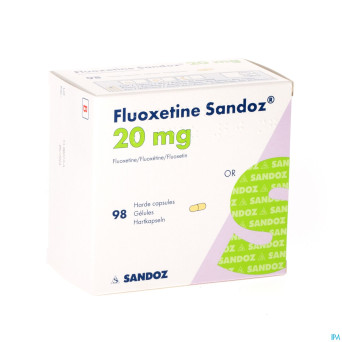 Fluoxetine sandoz 20 mg caps 98x20mg