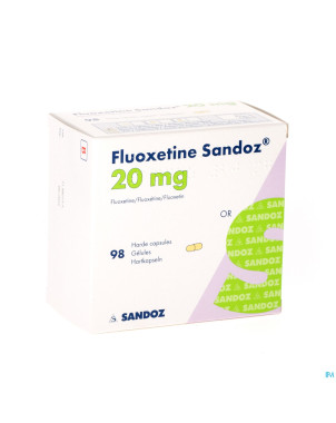 Fluoxetine sandoz 20 mg caps 98x20mg
