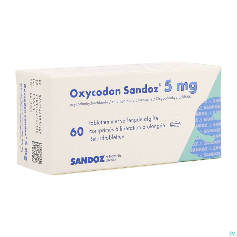 Oxycodon  5mg sandoz lib.prolongee  60