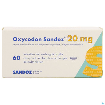Oxycodon 20mg sandoz lib.prolongee  60