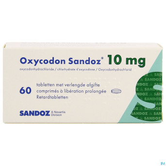 Oxycodon 10mg sandoz lib.prolongee  60