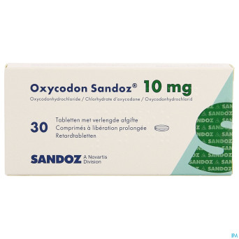 Oxycodon 10mg sandoz lib.prolongee  30