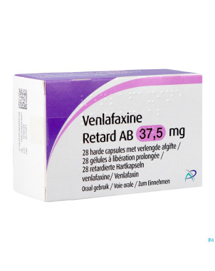 Venlafaxine retard ab  37,5mg caps lib. prol  28