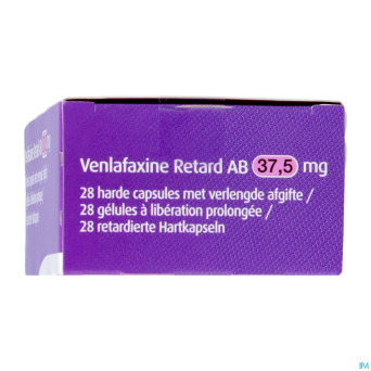 Venlafaxine retard ab  37,5mg caps lib. prol  28