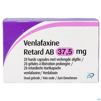 Venlafaxine retard ab  37,5mg caps lib. prol  28