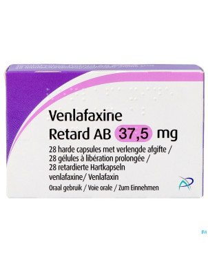 Venlafaxine retard ab  37,5mg caps lib. prol  28