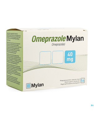 Omeprazole mylan 40 mg pi pharma caps 56x40mg pip