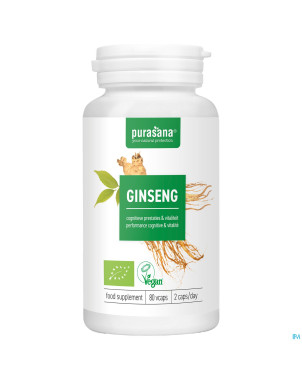 Purasana vegan ginseng bio  caps 80
