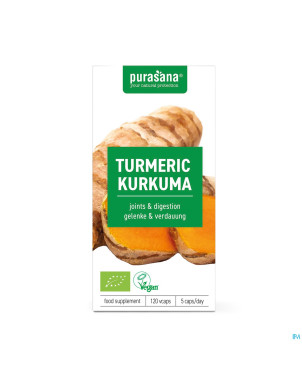Purasana vegan curcuma bio caps 120