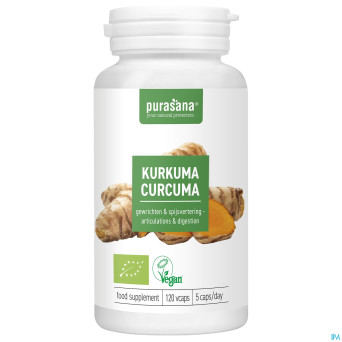 Purasana vegan curcuma bio caps 120