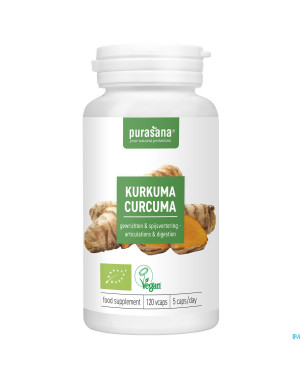 Purasana vegan curcuma bio caps 120