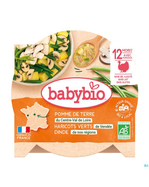 Babybio mon p'tit plat dinde-legumes    230g 50161