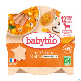 Babybio mon p'tit plat agneau-legumes   230g 50162