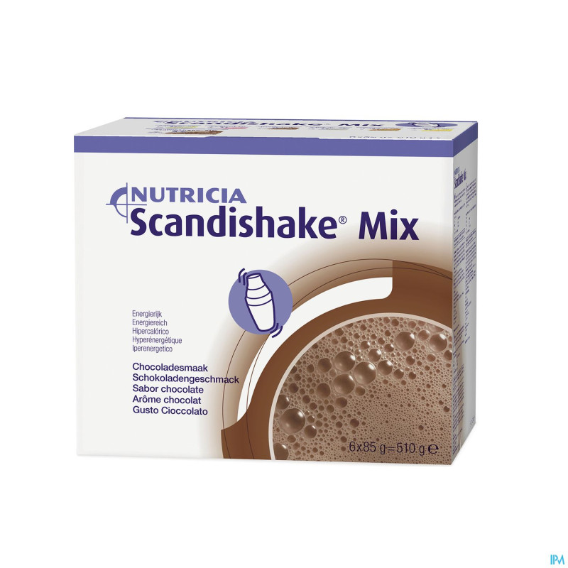 Scandishake mix chocolat nf sach 6x85g